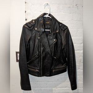 MAJE Black Leather Jacket